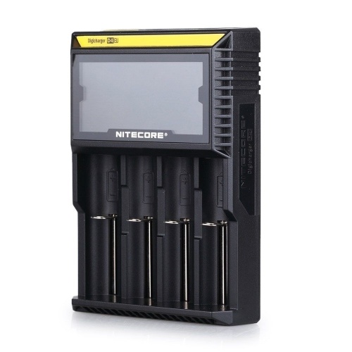 NITECORE D4  Intelligent Battery Charger w/ 4 Battery Slots LCD Display for Ni-MH Ni-Cd Li-ion IMR LiFePO4 Rechargeable Batteries EU Plug