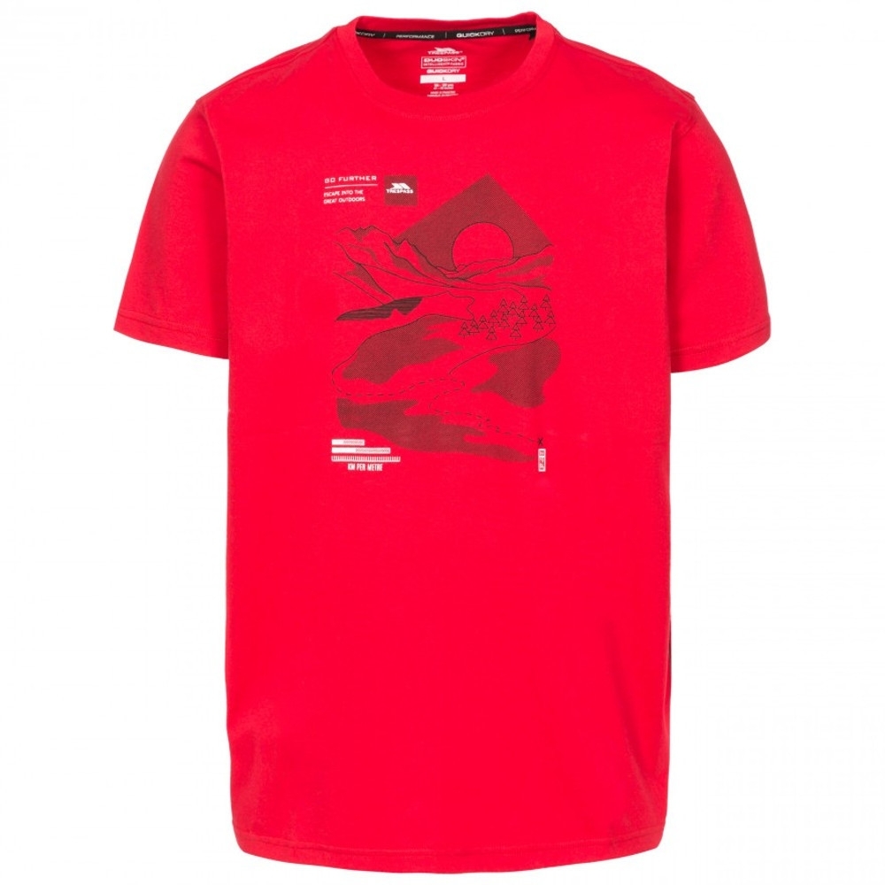 Trespass Mens Landscape Short Sleeve Graphic T Shirt M - Chest 38-40' (96.5-101.5cm)