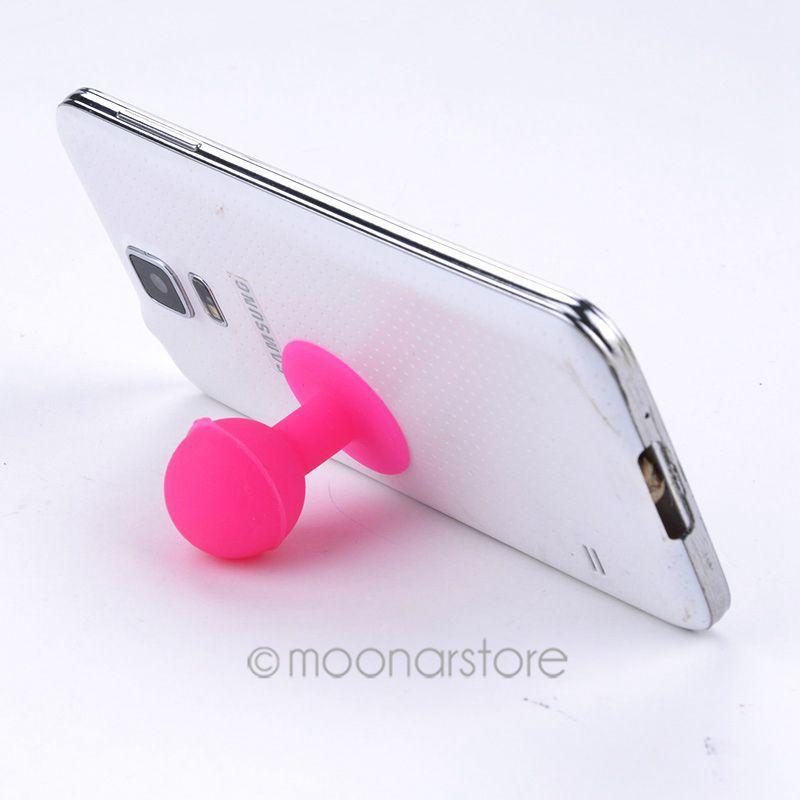 Wholesale-2015 New Silicone Cute Suction Sucker Cup Holder Stand For Universal Phone ,Phone Acessories XMPJ487#S3