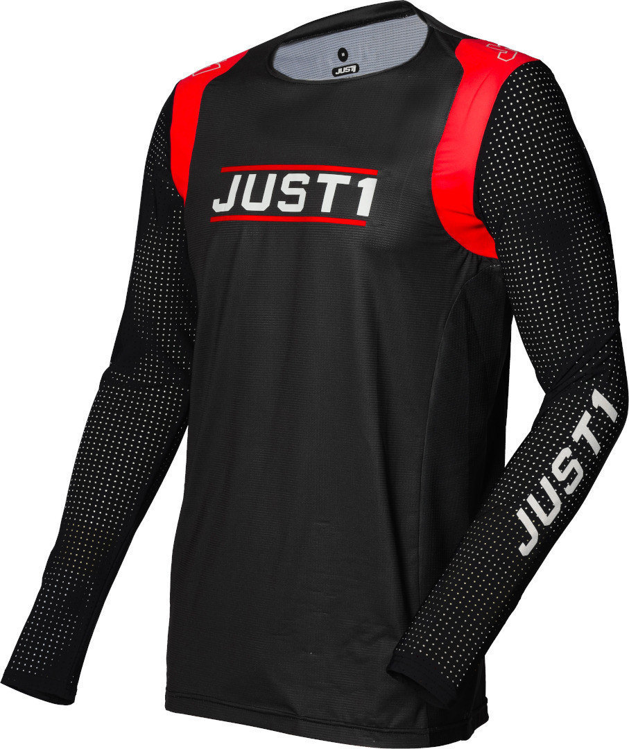 Just1 J-Flex Aria Jugend Motocross Jersey Schwarz Rot XL