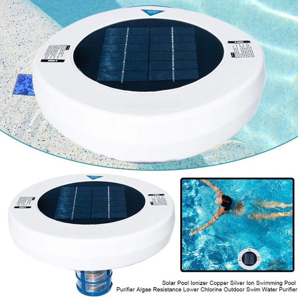 Pool & Accessories Solar Ionizer Silver Ion Swimming Purifier Algae Resistance Lower Chlorine Outdoor Swim Water