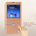 Convenient Swiping Design  PU Leather Case with Display Window  Plastic Back Full Body Case for Samsung Galaxy S5 I9600