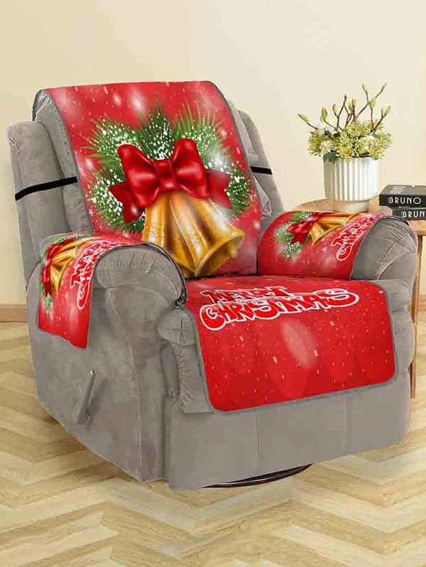 Christmas Bells Pattern Couch Cover