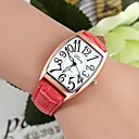 Classical Women's Rectangular Dial Alloy Leather Watches (1Pc)(Assorted Colors)