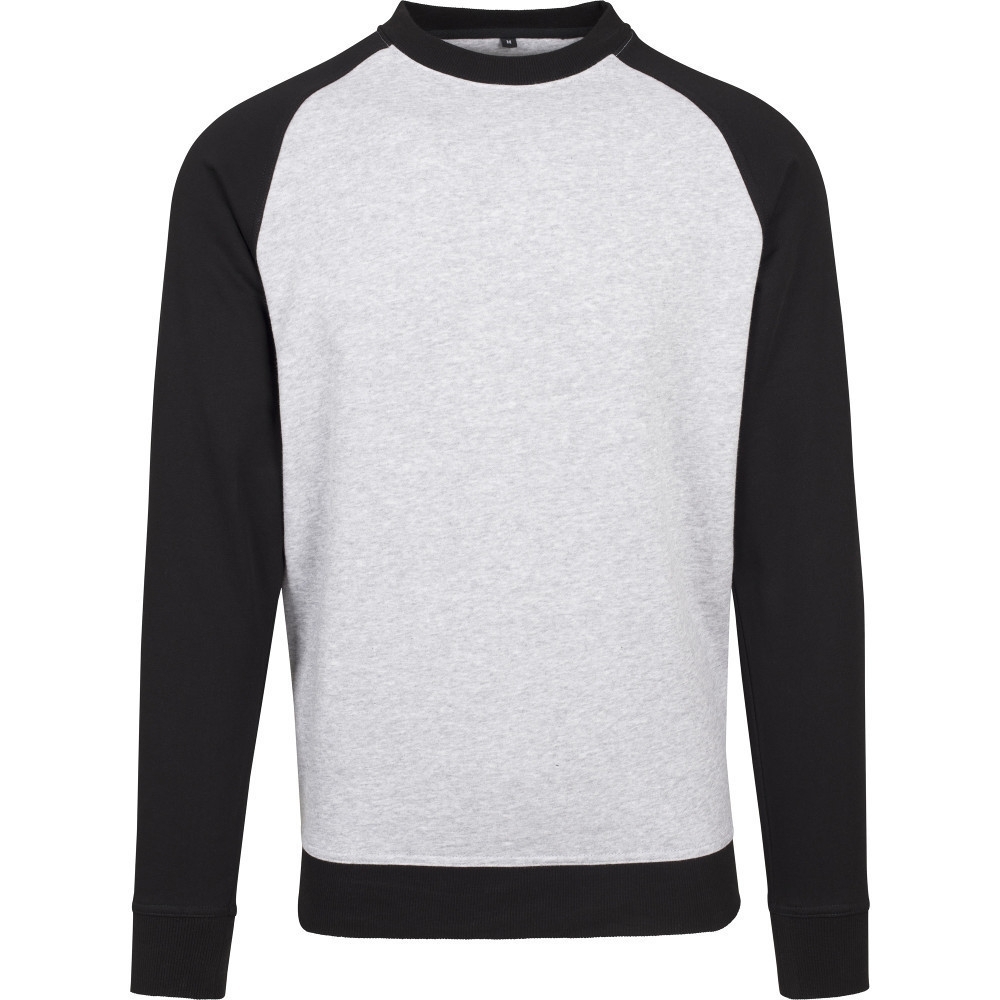 Cotton Addict Mens Raglan Cotton Casual Crew Neck Jumper 2XL - Chest 45' (114.3cm)