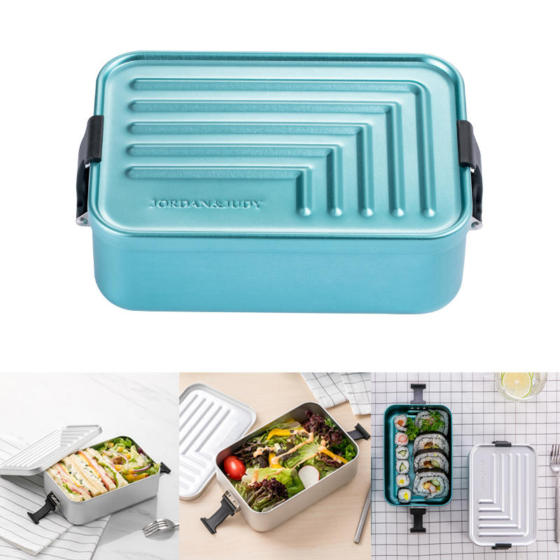 Jordan & Judy 1.4L Aluminium Brotdose Bento Case Lebensmittel Mahlzeit Container Camping Picknick