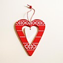 Noël décoratifs suspendus aiment forme Heary 1 pc materiels mdf pour les décorations de Noël