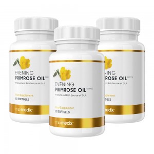 Evening Primrose Oil Softgels - Essential Fatty Acid Softgels For Menopausal Support - 3 packs