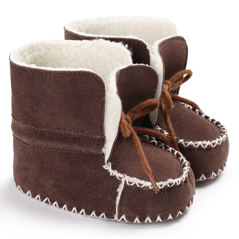 Baby / Toddler Girl Casual Solid Fleece-lining Warm Boots