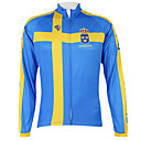 Kooplus2013 Championship Sweden Jersey 100% Polyester Wicking Fibers Cycling Shirt with Reflective Tape