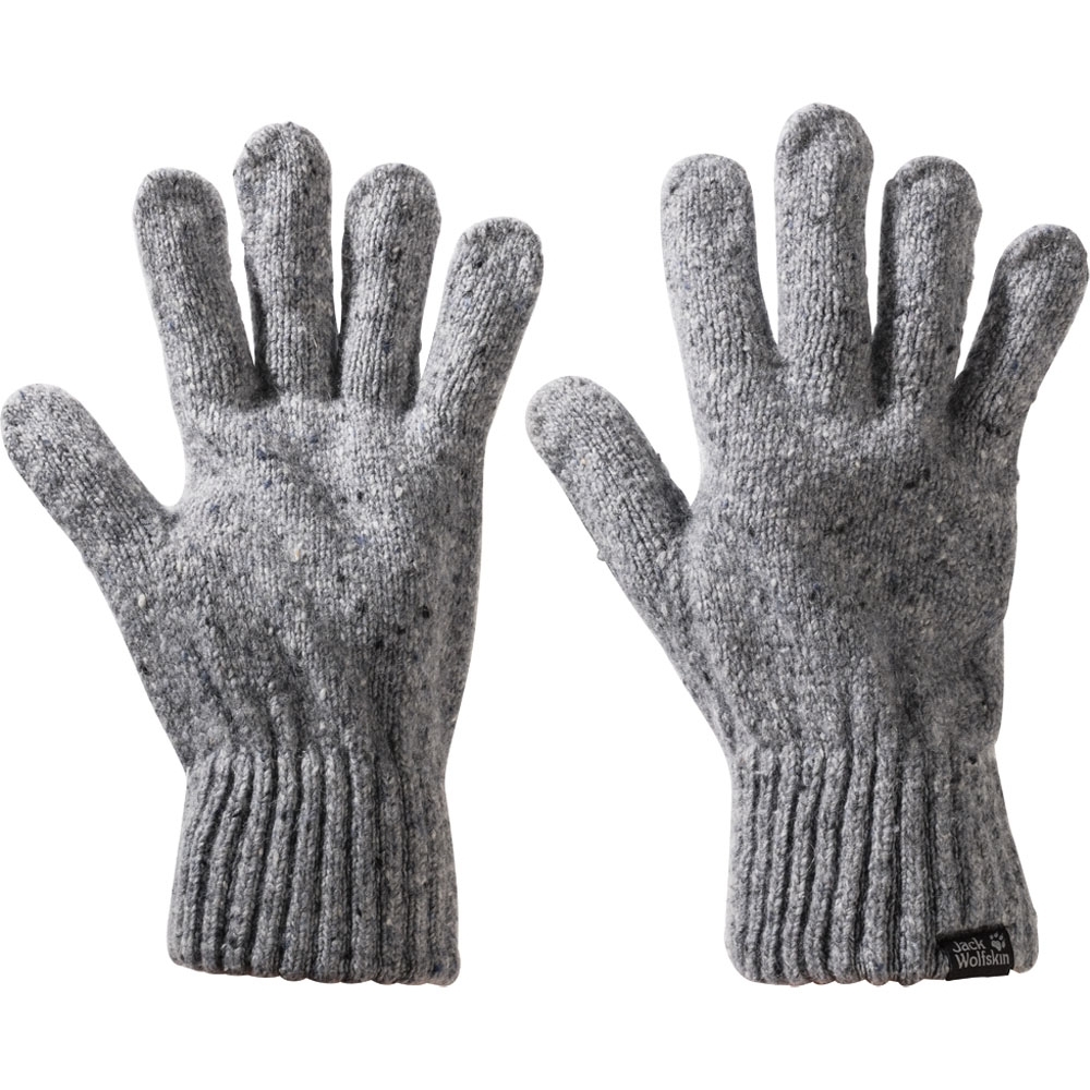 Jack Wolfskin Mens & Womens Merino Wool Warm Chunky Knit Gloves M - Head 54-57cm