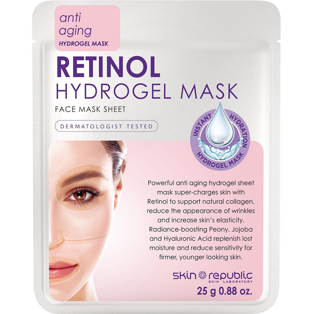 skin republic retinol hydrogel face mask sheet 25g