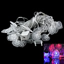 EU Plug 5m 3w cœur de lumière rgb noël éclair de 28 Guirlande LED de la lampe en forme translucide (110v)