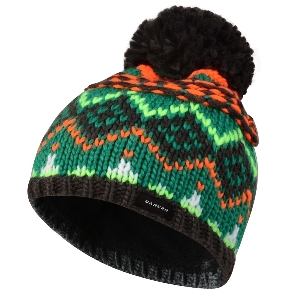Dare 2b Boys Badges Acrylic Knit Fleece Lined Beanie 7-10 Years (EU 128-140)