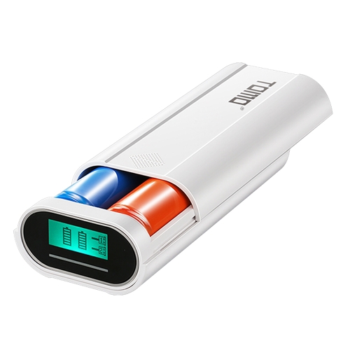 TOMO M2 Chargeur de batterie 2 * 18650 Power Bank Chargeur USB externe avec écran LCD intelligent pour iPhone X Samsung S8 Note 8