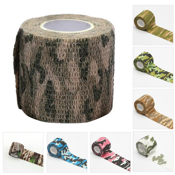 5cm*4.5m Self Adhesive Elastic Bandage Colorful Sport Tape Elastoplast Emergency Muscle Tape First Aid Tool Knee Support Pads