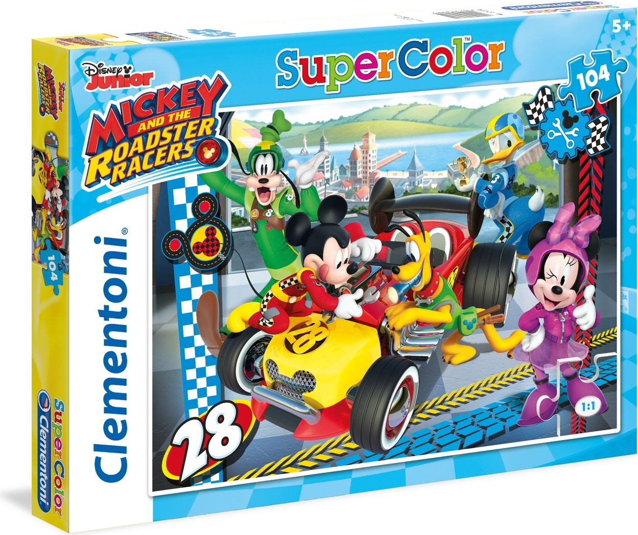 Clementoni 27984 - Puzzlespiel - Cartoons - Kinder - Mickey and the Roadster Racers - Mickey - Junge/Mädchen (27984)
