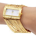 Women's Fashionable Square Case Tassels Design Gold Steel Band Quartz Wrist Watch (Assorted Colors)