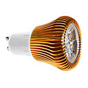 Dimmable GU10 6W 540-600LM 3000-3500K Warm White Light Gold Shell LED Spot Bulb (220V)