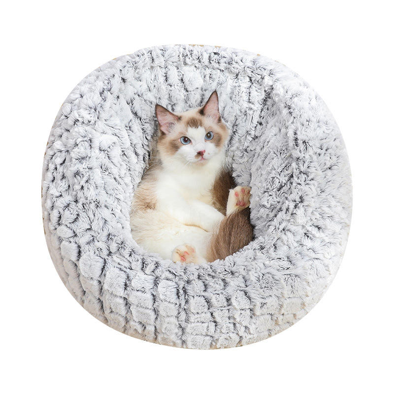 Haustier Katze Bett Super Soft Warm Round Super Cute Dog Nest Kennel