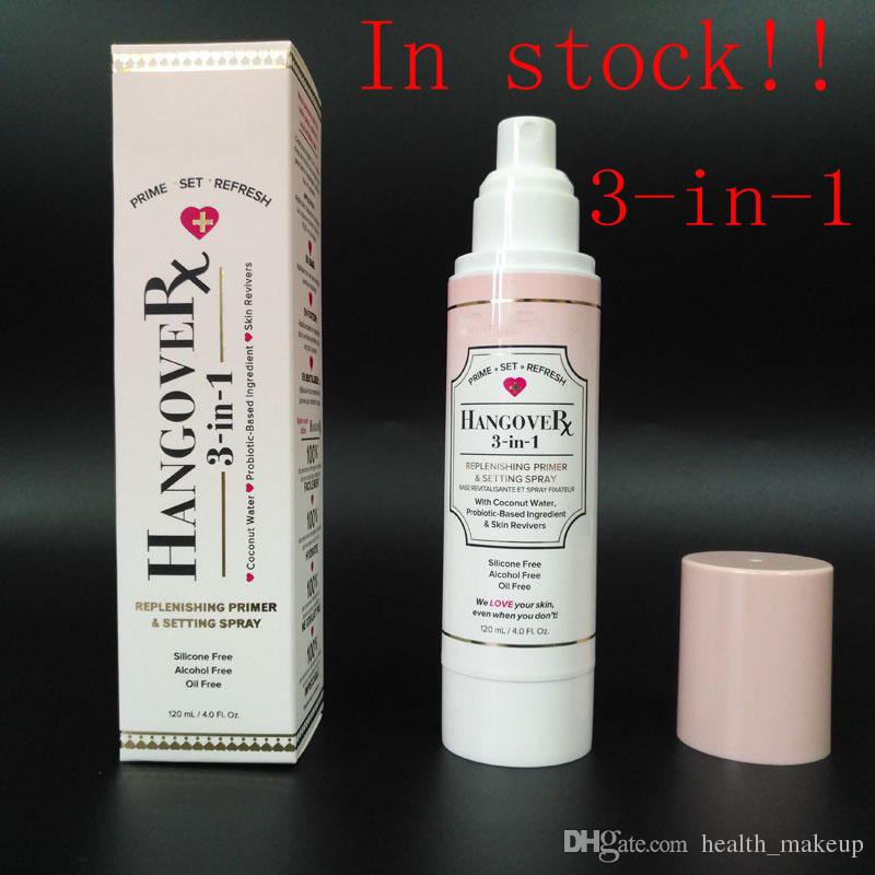 Top quality!! Faced Hangover RX 3-In-1 Replenishing Primer & Setting Spray 4oz Coconut 120ML DHL free delivery