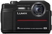 Panasonic Lumix DC-FT7 - Digitalkamera - Kompaktkamera - 20.4 MPix - 4K / 30 BpS - 4.6x optischer Zoom - Wi-Fi - Unterwasser bis zu 31 m - Schwarz