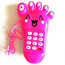 Electric Musical Toy Mobile Phone Foot Shaped(Random Color)