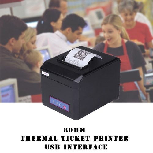 HOP-E801 80MM Thermal Printer Receipt Machine Printing Support USB Connection