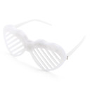 Plastic Funny Heart Shaped LED Glasses for Kids (White)