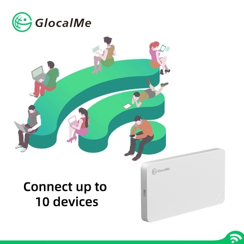 GlocalMe U3 4G Mobile WiFi Portable WiFi Router MiFi mit Hochgeschwindigkeitsnetzwerk 3000mAh Akku