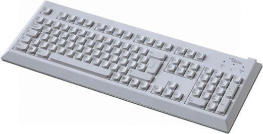 Fujitsu KBPC SX - Tastatur - USB - Belgien - Bright Light Gray