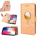 Case For Apple iPhone X / iPhone XS / iPhone XR Flowing Liquid Full Body Cases Glitter Shine Hard PU Leather for iPhone XS / iPhone XR / iPhone XS Max