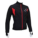 Realtoo Unisex Winter Fleeced Windproof And Waterproof  Warmer Long Sleeve Cycling Jacket-BlackRed