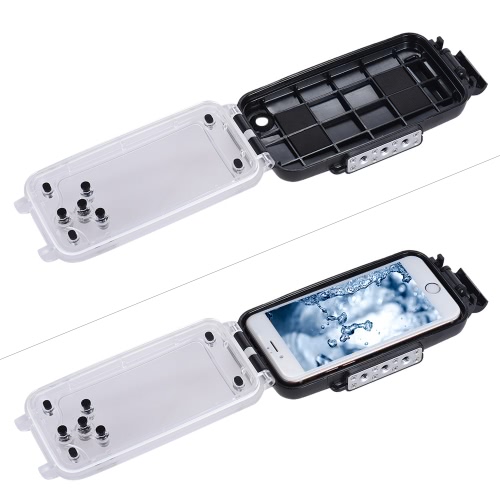 Mobile Phone Smartphone Waterproof Diving Housing Protective Case Cover Underwater 40M/ 130ft for iPhone 6