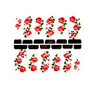 12pcs motif d'art de fleur filigrane autocollants nail c3-016
