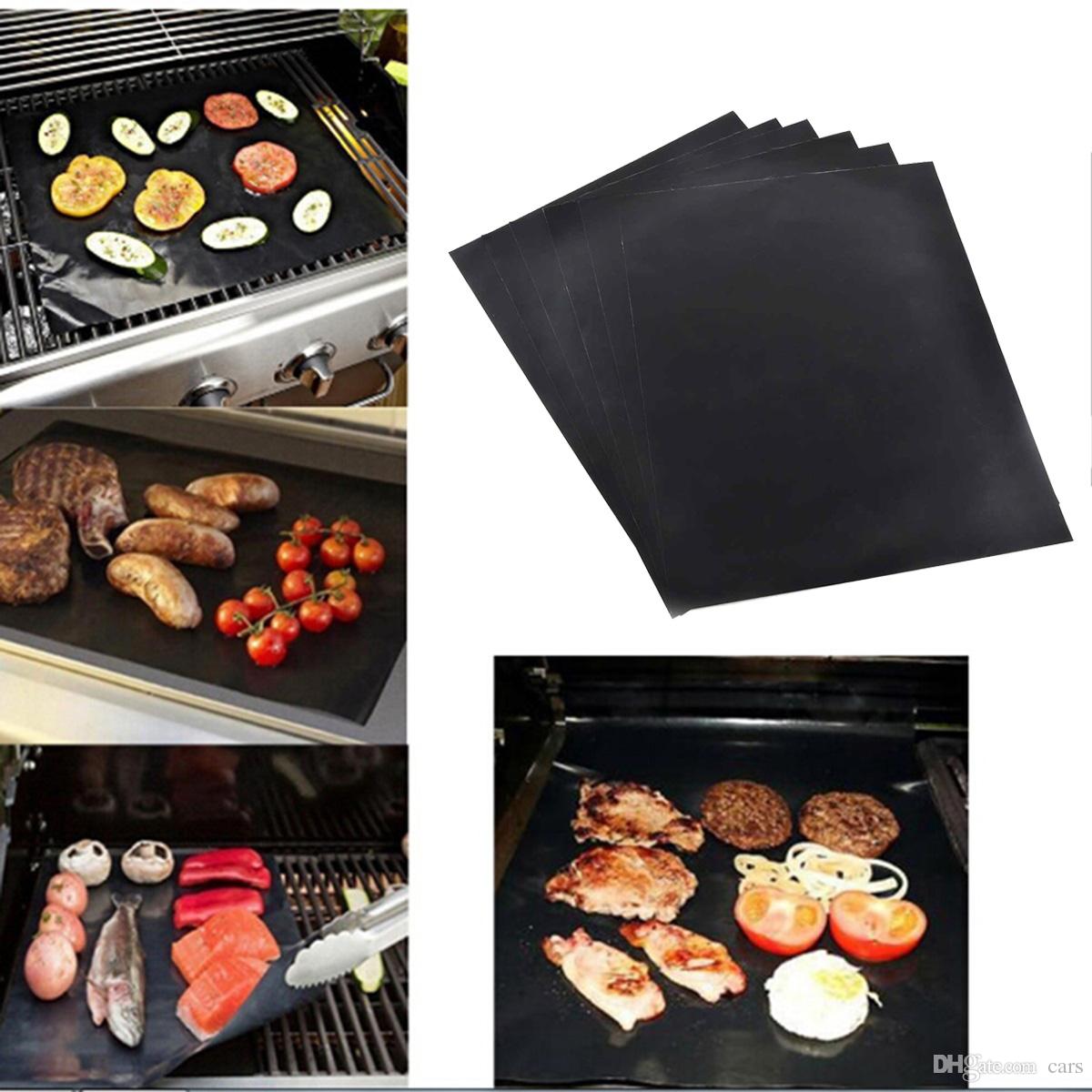 BBQ Grill Mat Magic Mats Non Stick Grilling Backing Outdoor Plate Portable Easy Clean Outdoor Picnic Cooking Tool 40x33cm