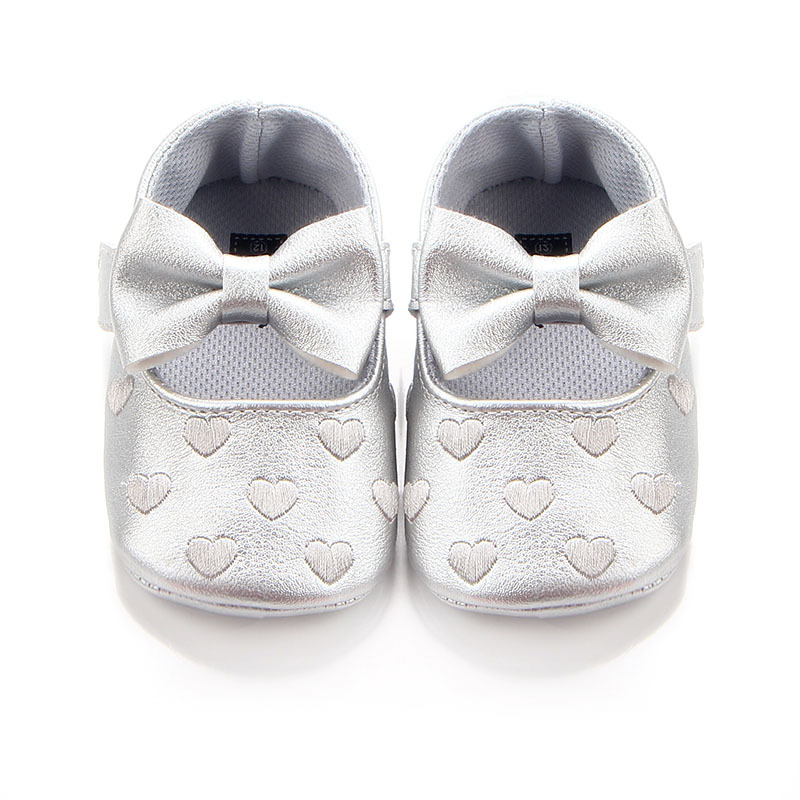 Baby / Toddler Bowknot Decor Heart Prewalker Velcro Shoes