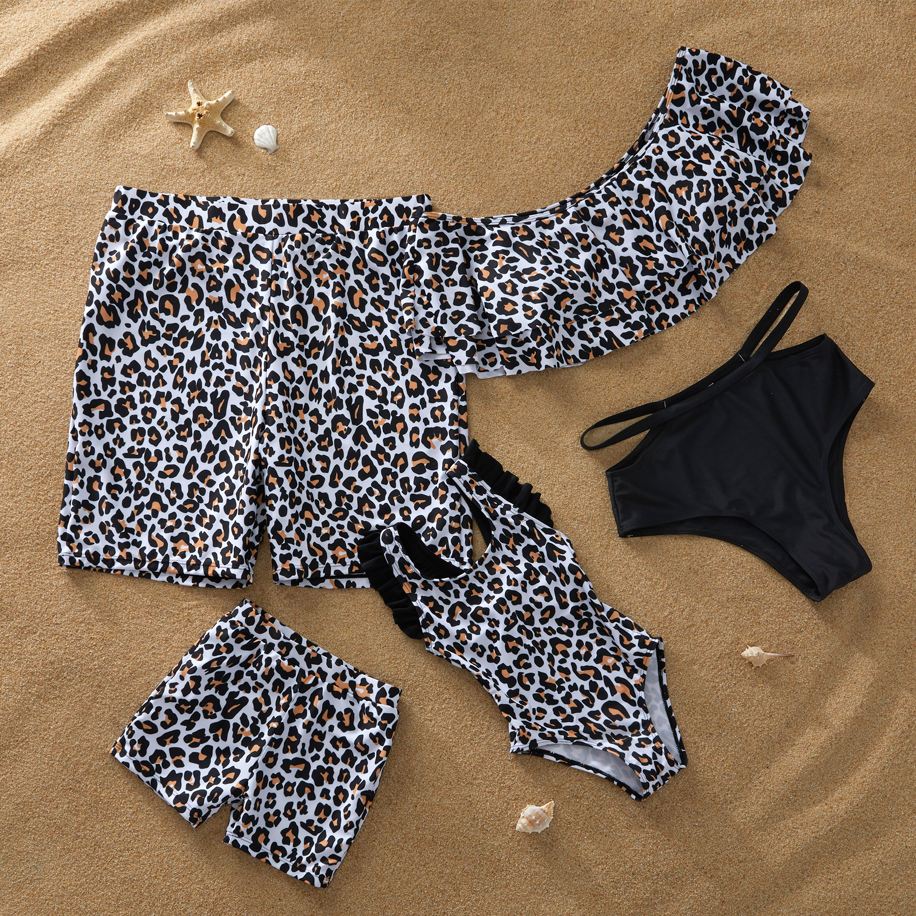 Leopard 2-Piece Family Matching Swimsuit