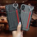 Case For Apple iPhone XR / iPhone XS Max Card Holder Back Cover Solid Colored Hard Textile for iPhone XS / iPhone XR / iPhone XS Max