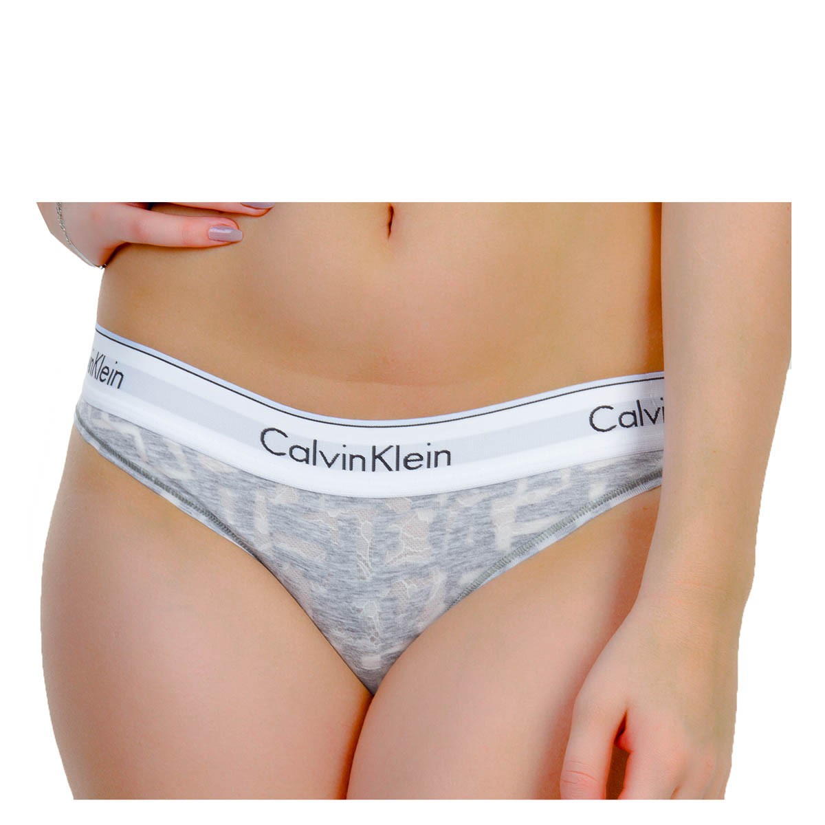 Calvin Klein Wmn Bikini Slip Light Grey