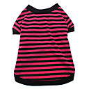 Style simple Stripe T-shirt pour chiens (couleurs assorties, XS-XL)