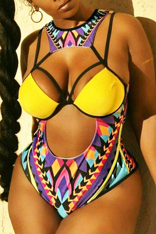 Sexy Printed One Pieces Swimwear