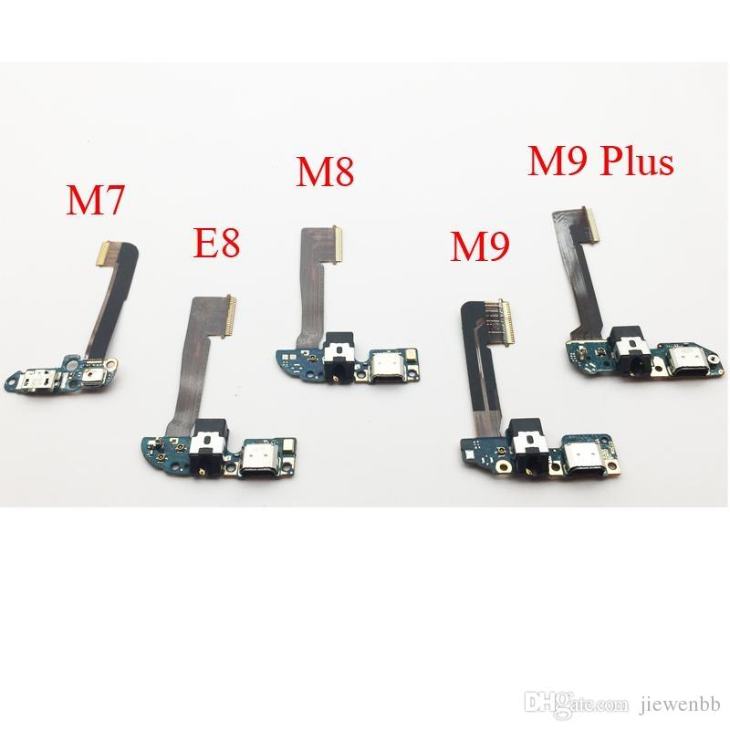 5pcs original USB micro dock charge charger charging port connector microphone board Flex For HTC One M7 M8 E8 M9 M9 Plus M9 +