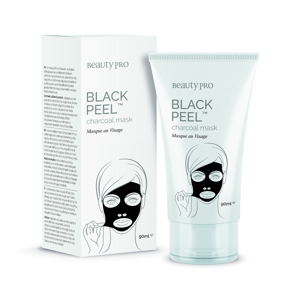 beautypro black peel charcoal mask tube 90ml
