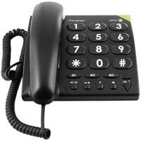 DORO PhoneEasy 311c - Telefon mit Schnur - Schwarz (380001)