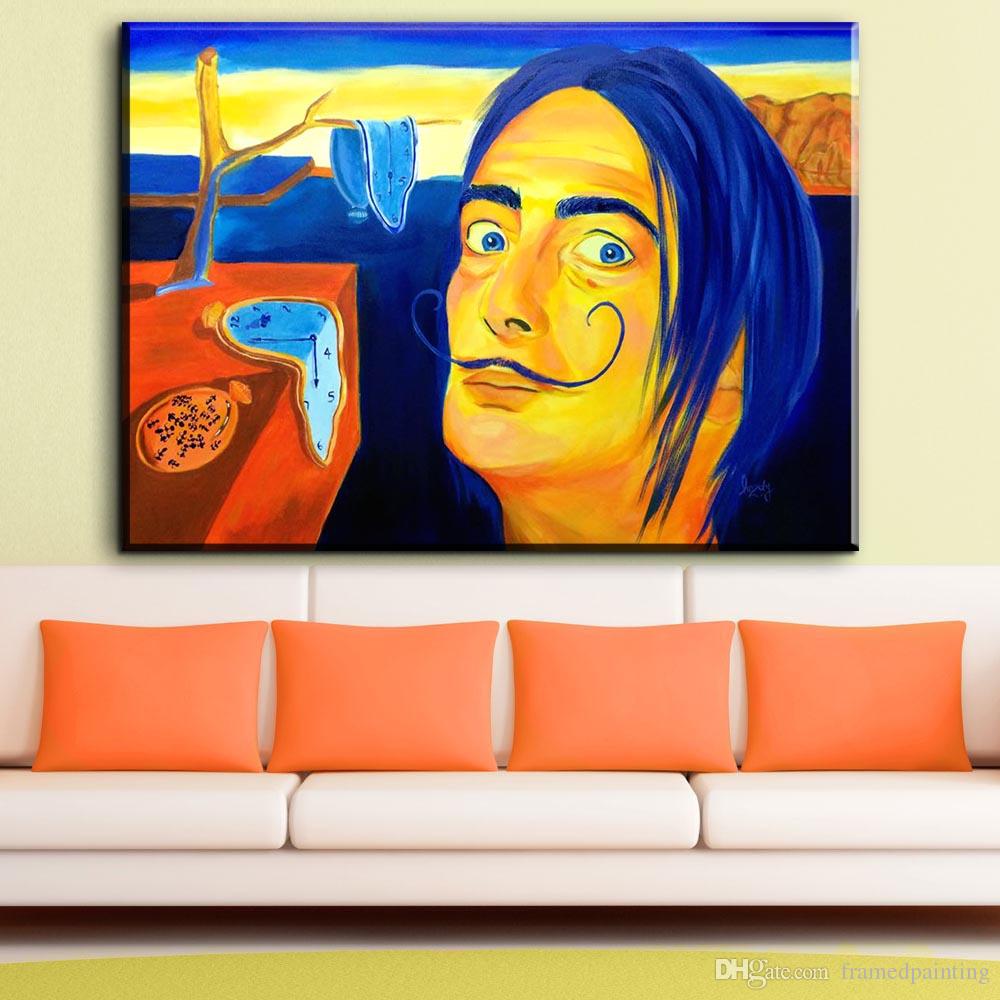 Modern Oil Painting Graffiti Portrait Canvas Art Wall Pictures For Living Room Home Decor Printed No Frame