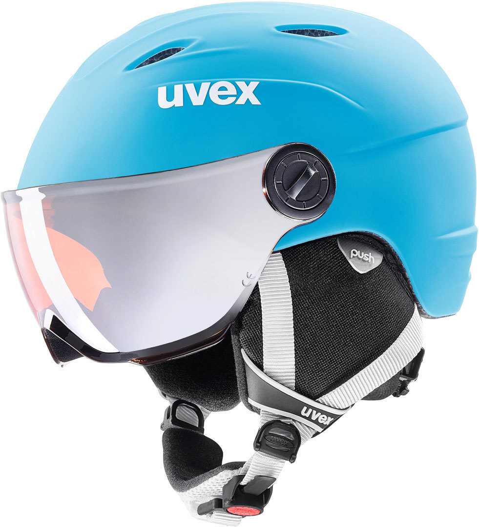 Uvex Junior Visor Pro Weiss Türkis Blau S M