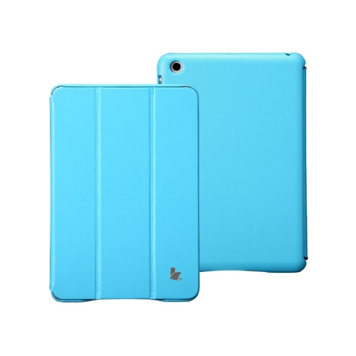 Similicuir magnétique Smart couvrir protecteur cas Stand pour iPad mini réveil Sleep ultraminces bleu