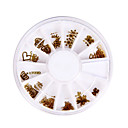 50pcs Different Shaped Metal Nail Art Decoration