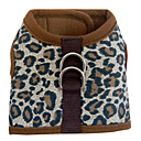 Leopard réglable Coton Soft Harnais Animaux Chiens (tailles assorties)